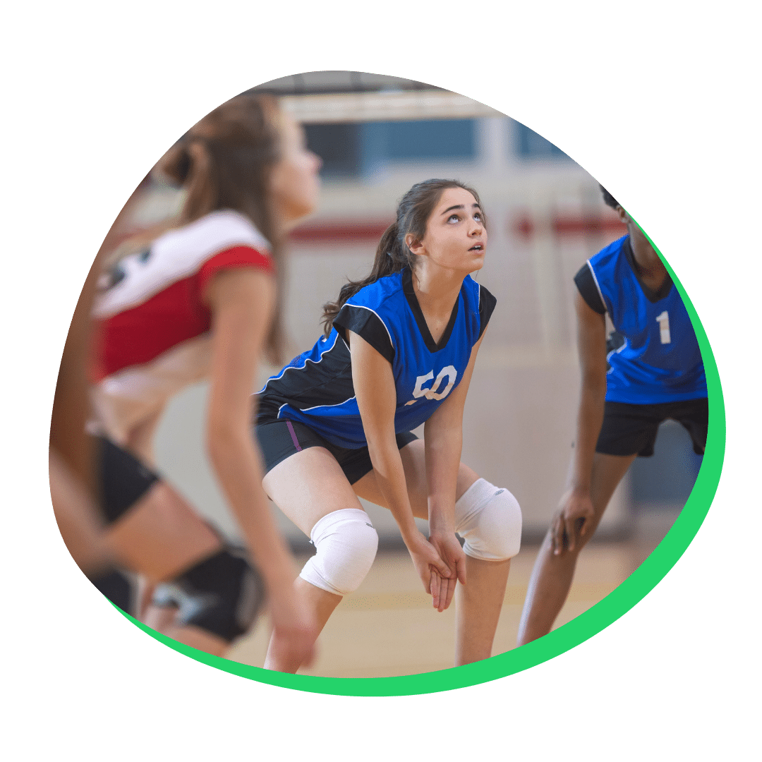 student athlete volley ball