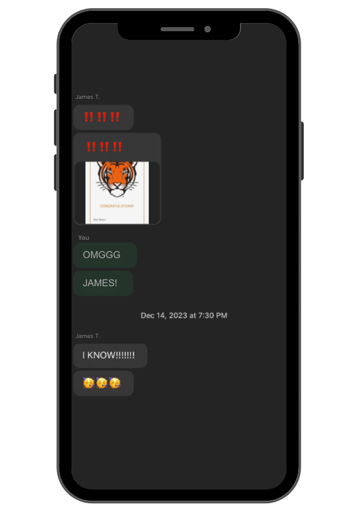 Prepory Text Message Testimonial