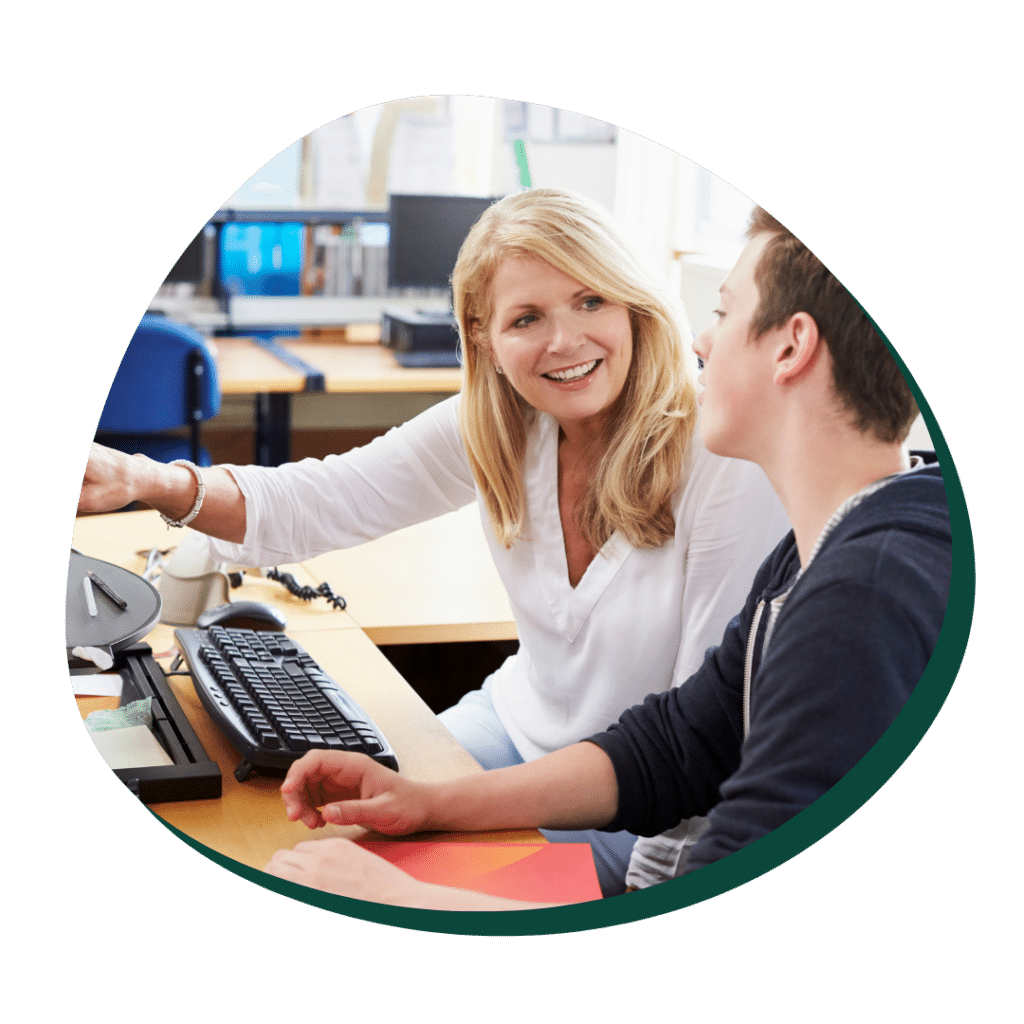 Discussing transferring college credits with a college advisor