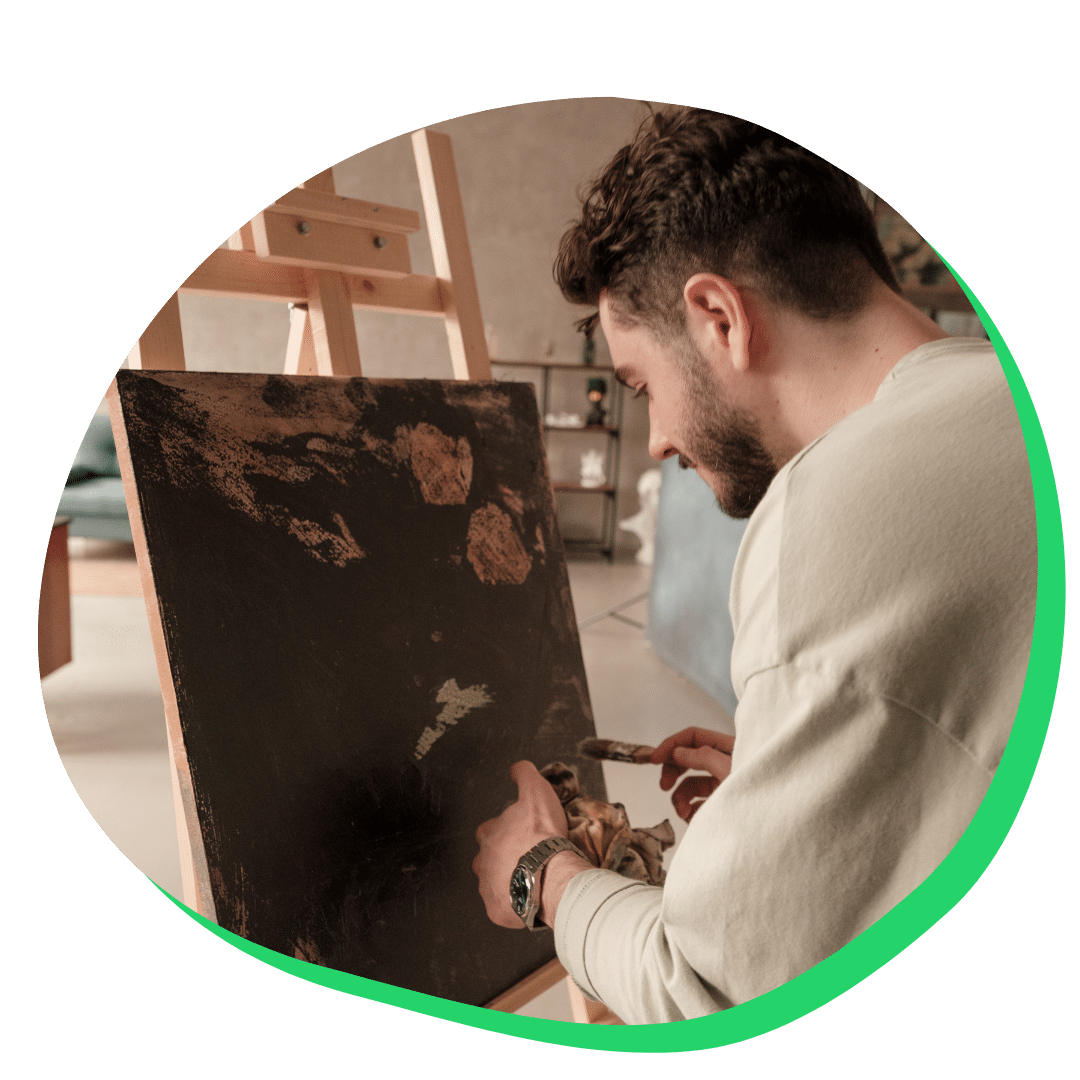 Student painting as an extracurricular activity