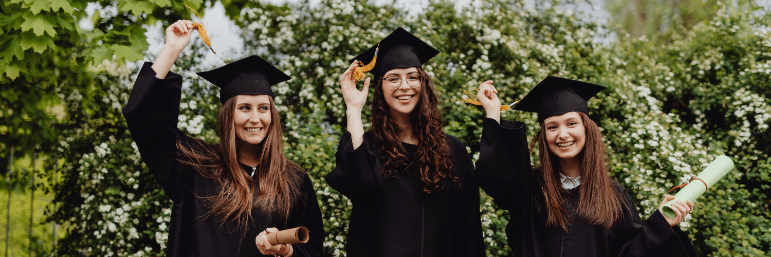 Students graduating with merit based scholarships
