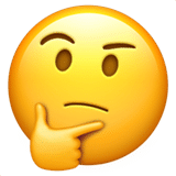 Thinking face emoji