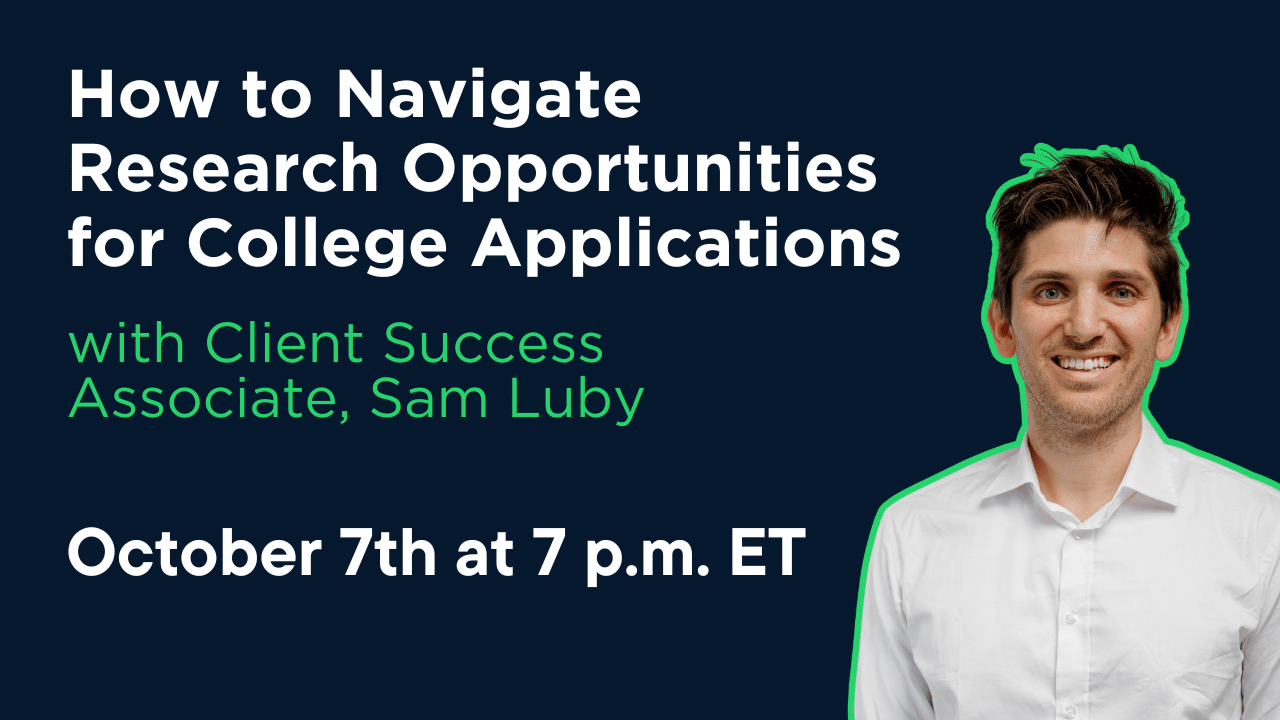 How to Navigate Research Opportunities for College Applications