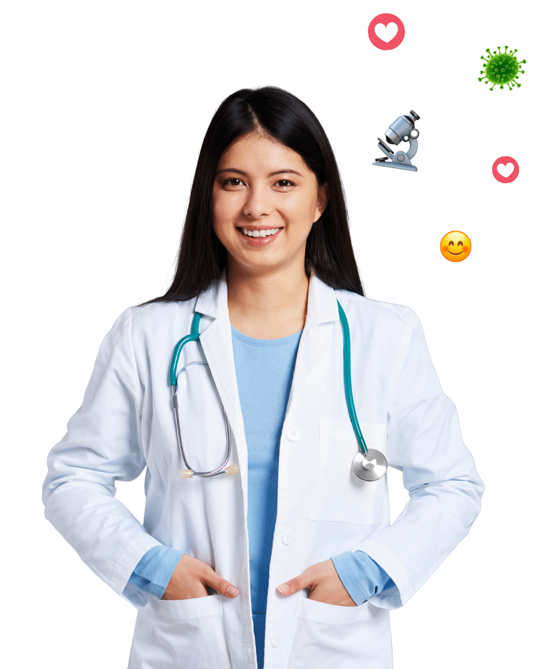 Doctor with emojis